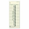 Tops Business Forms TOPS, Time Card For Acroprint/ibm/lathem/simplex, Weekly, 3 1/2 X 9, 100PK 12593